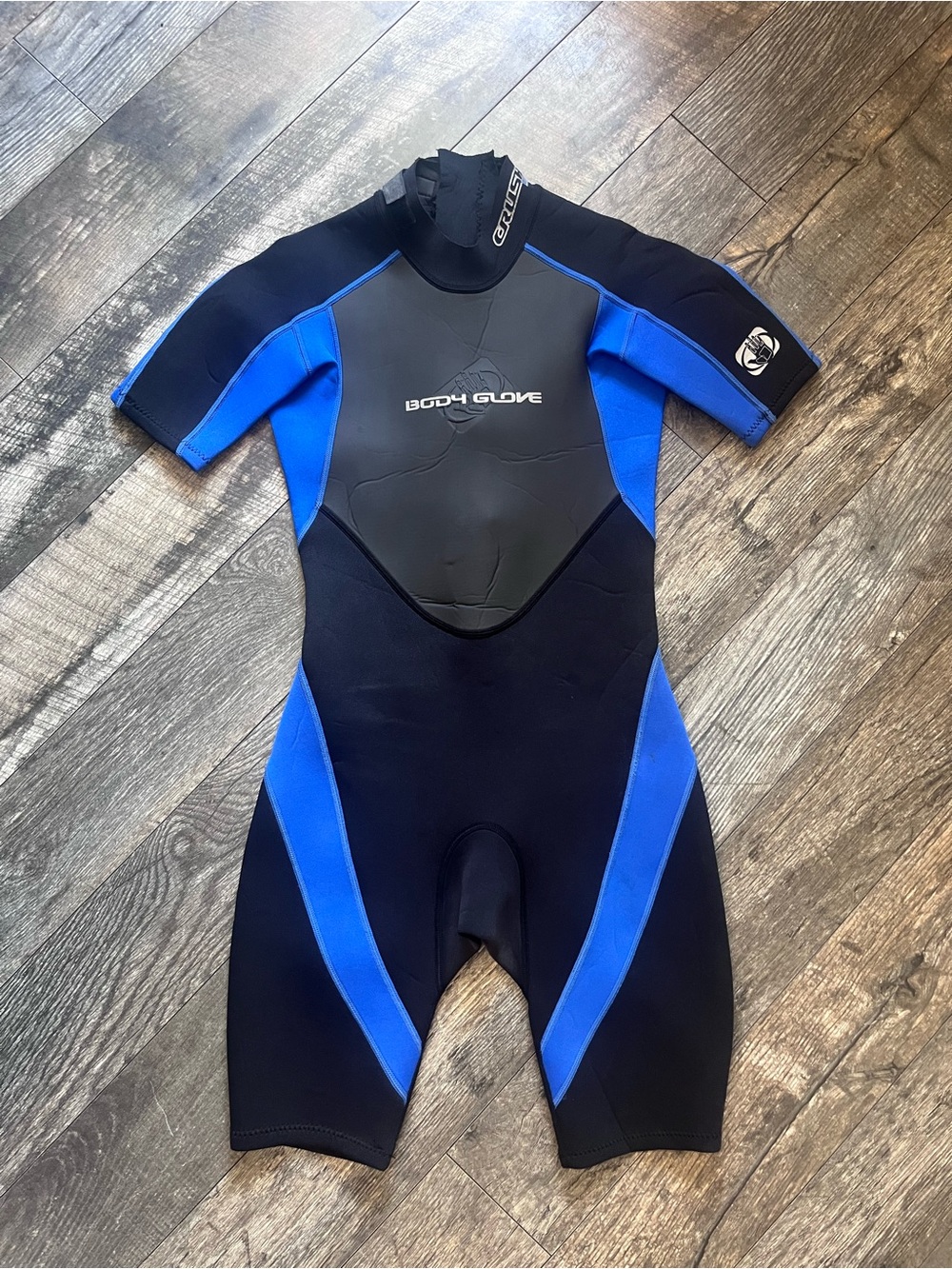 Body Glove Kids Short Sleeve Swim Wetsuit in Blue and Black